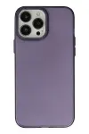 Apple iPhone 14 Pro Max Kılıf Modos Metal Kapak - Mor-1