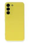 Samsung Galaxy S23 Plus Kılıf Nano içi Kadife Silikon - Sarı-3