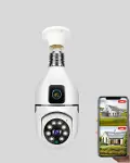 Ampul Tipi WiFi Kamera 2MP Lensli Full HD Görüntü ve Akıllı Hareket Algılama-2
