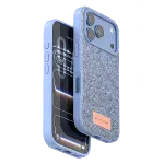 Onegif  İphone 18 Pro Max Bright Simli Kapak - Mavi-1