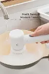 Şarjlı Elektrikli Temizlik Fırçası Mutfak Banyo Lavabo ve Küvet İçin Çok Amaçlı Döner Fırça-5