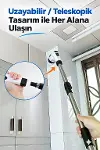 Turbo Clean Elektrikli Temizlik Fırçası 7 Başlıklı Kablosuz Şarjlı Döner Fırça-5