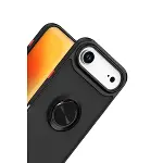 Apple İphone 17 Air Montreal Yüzüklü Silikon Kapak - Siyah-2