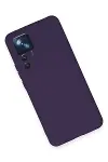 Xiao 12T Pro Kılıf Nano içi Kadife Silikon - Mor-3