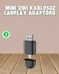 Kablosuz CarPlay Adaptörü – USB-A & Type-C Uyumlu Hızlı Bağlantı Cihazı-1