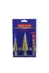 HSS kademeli matkap ucu seti 4-12 / 4-20 / 4-32 mm (3 parça)-2