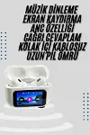Dokunmatik Ekranlı Air Pro 2 ANC Kulaklık Kablosuz Çok Fonksiyonlu-1