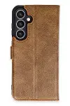 Samsung Galaxy S24 FE Kılıf Trend S Plus Kapaklı Kılıf - Taba-1