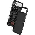 Onegif Apple İphone 17 Air Bright Simli Kapak - Siyah-3