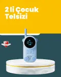 LCD Ekranlı Çocuk Telsizi – İki Yönlü Ses, 1-3 km Çekim Mesafesi-1