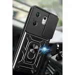 İnfinix Zero 30 4g Kılıf Pars Lens Yüzüklü Silikon - Siyah-2