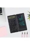 Silinebilir LCD Yazı Tabletli,Kalemli Katlanabilir Bilimsel Hesap Makinesi-3