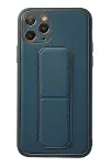 Apple iPhone 11 Pro Kılıf Coco Deri Standlı Kapak - Mavi-1