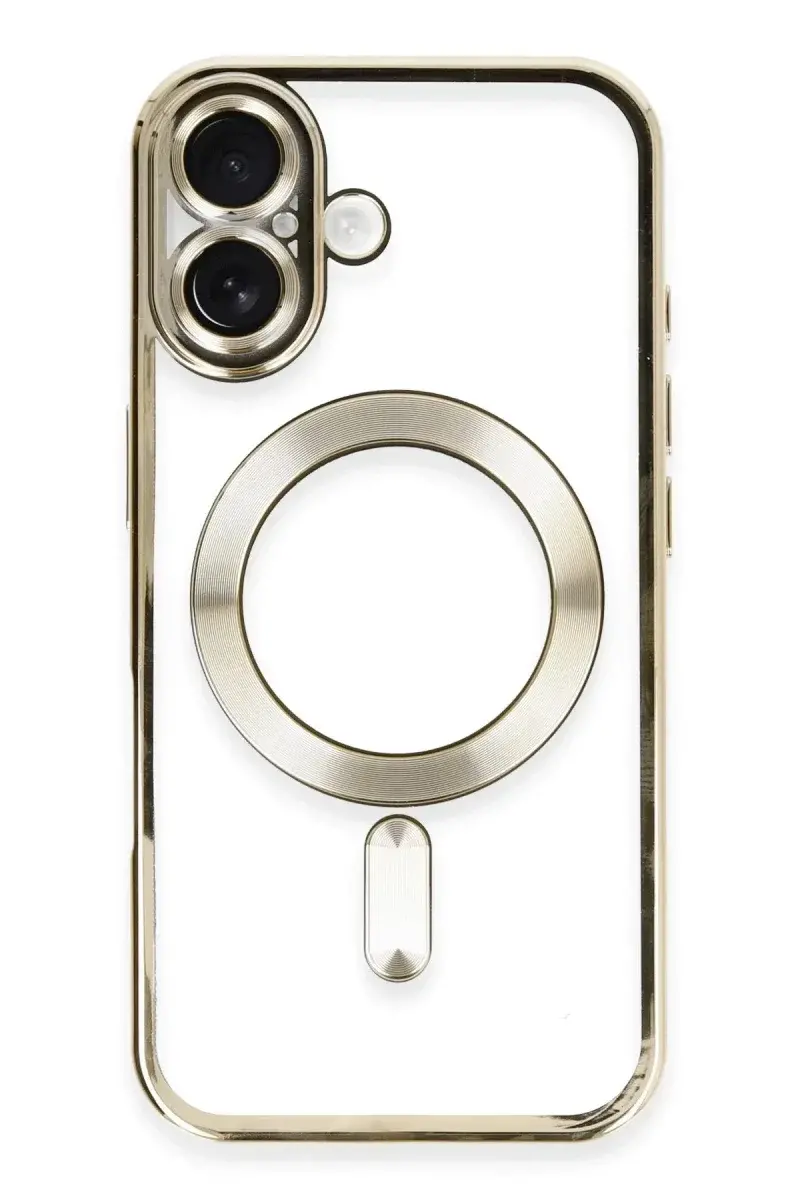 Apple iPhone 16 Kılıf Kross Magneticsafe Kapak - Gold