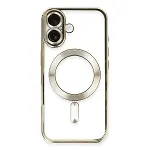 Apple iPhone 16 Kılıf Kross Magneticsafe Kapak - Gold-3