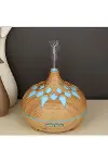 Aroma Difüzör Gece Işığı 7 Led DESENLİ Nemlendirici Kumandalı Buhar Makinesi 550 ml-3
