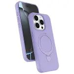 Apple İphone 14 Pro Max Regal Magsafe Standlı Kapak - Lila-1