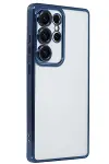 Samsung Galaxy S24 Ultra Kılıf Razer Lensli Silikon - Lacivert-2
