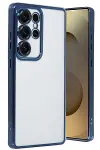 Samsung Galaxy S24 Ultra Kılıf Razer Lensli Silikon - Lacivert-1