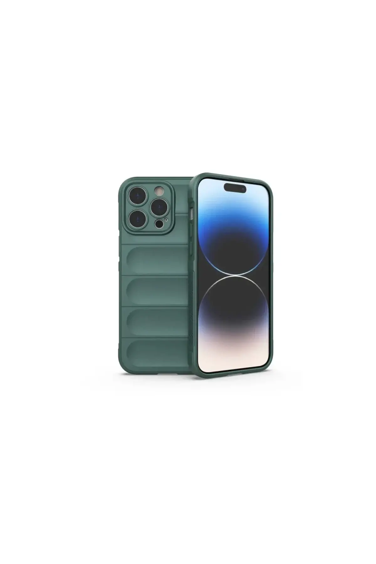 Apple iPhone 16 Pro Max Kılıf Optimum Silikon - Koyu Yeşil