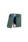 Apple iPhone 16 Pro Max Kılıf Optimum Silikon - Koyu Yeşil-4