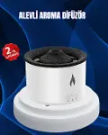 3D Alev Işıklı Aromaterapi Makinesi – 360 ml Su Kapasiteli Sessiz Difüzör-1