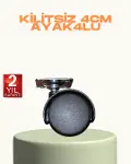 Kilitsiz Mini Tekerlek Ayak 4 cm 4’lü Set Kolay Montaj-1