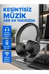 Bluetooth Kablosuz Kulak Üstü Kulaklık Katlanabilir Konforlu ve Şık Tasarımlı-1