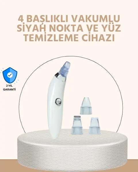 Güçlü Vakumlu Siyah Nokta Tezleyici – Cilt Pürüzlerini Gideren