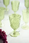 Akrilik Yeşil 6'lı Kadeh & Su Meşrubat Kahve Yanı Bardağı 450 ml ( Cam Değildir )-2