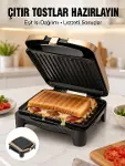 Tost Makinesi Ev Tipi Pratik Kullanım 4 Tost Kapasiteli Yeni Nesil-1