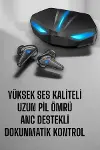 Bluetooth Oyuncu Kulaklığı Led Işıklı Kablosuz ANC Özelliği-1