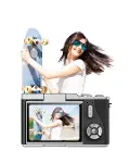 48 MP Kompakt Dijital Kamera 4K Video 8X Zoom ve Flip Ekran Selfie Vlog Uyumlu-4
