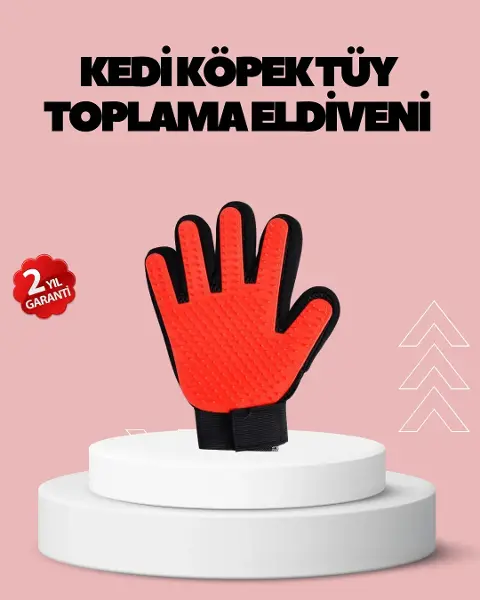 Evcil Hayvanlar İçin Tüy Dökülme Önleyici Eldiven – Masaj ve Tezlik İçin Yumuşak Silikon Uçlu