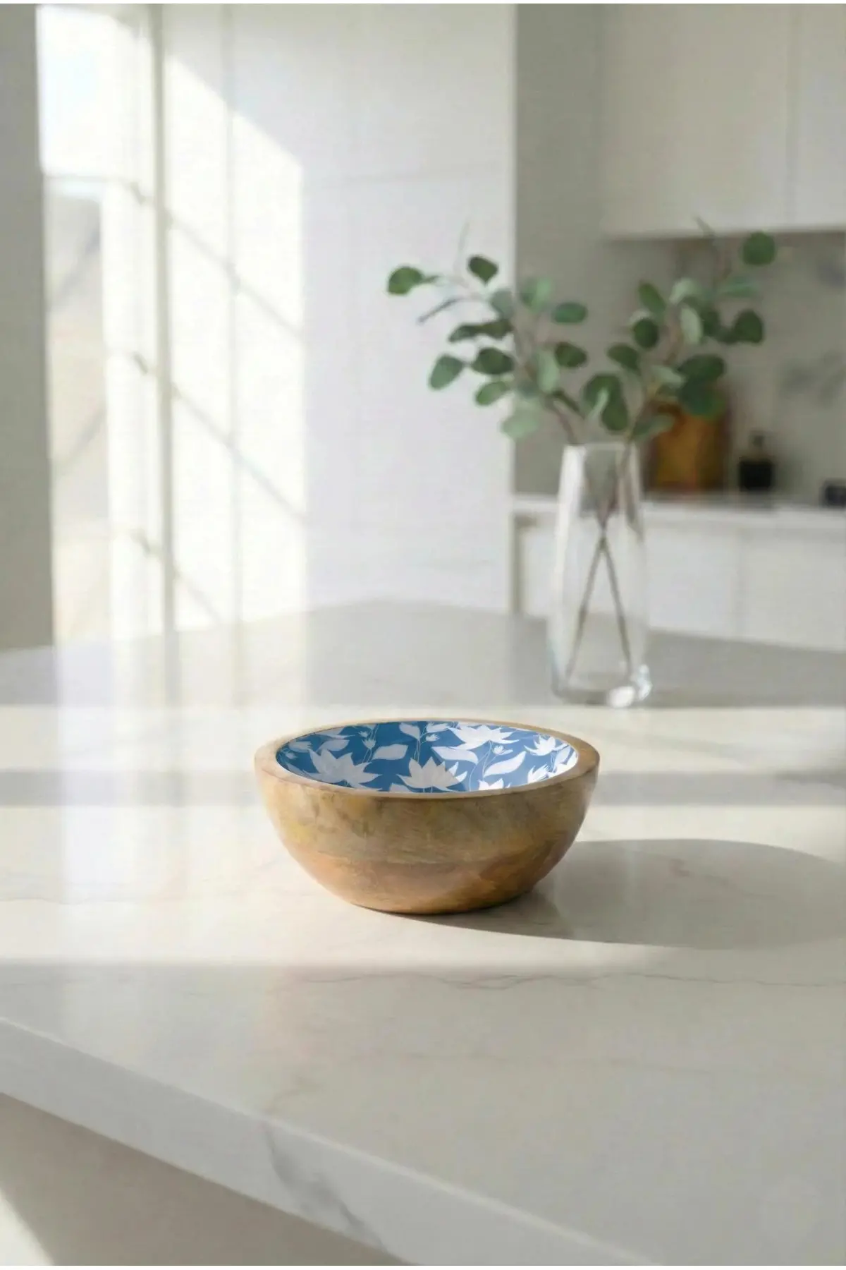 Mango Agacı Sunum Servis Kasesi & Dekoratif Kase 20 Cm Desenli