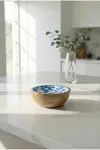 Mango Agacı Sunum Servis Kasesi & Dekoratif Kase 20 Cm Desenli-1