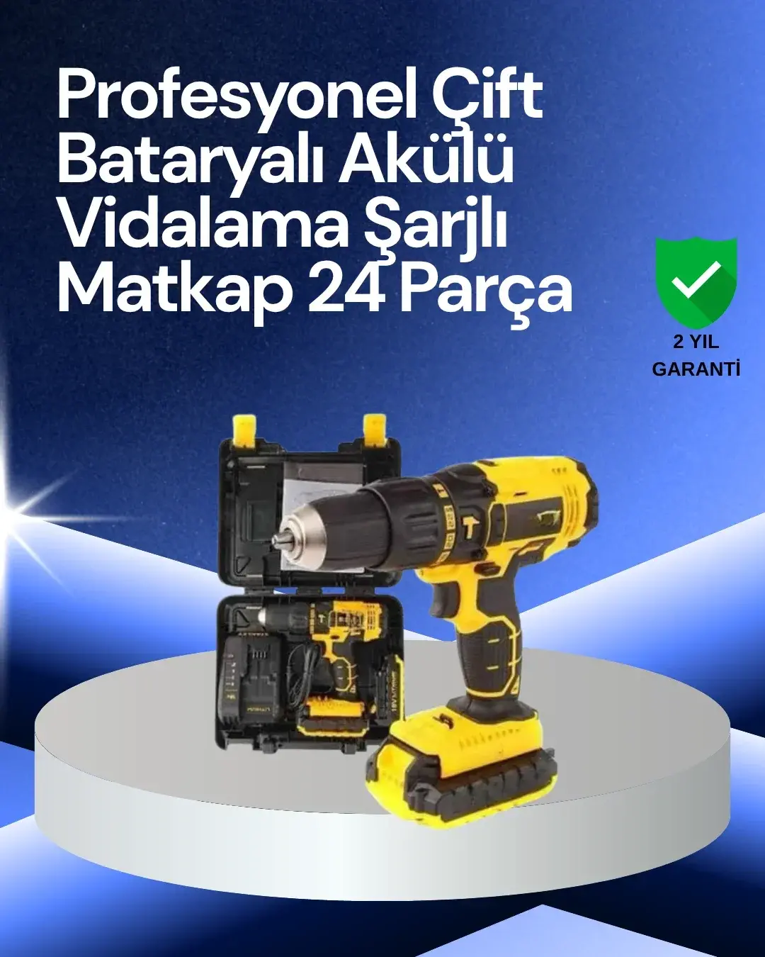 12V Akülü Matkap –Ergonok ve Yüksek Performanslı