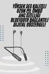 Kablolu Kulak İçi Bluetooth Kulaklık 60 Saat ANC Özellikli Boyun Bantlı-1