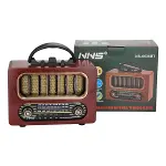 Orta Boy Retro Ahşap Tasarım Bluetooth Hoparlörlü Radyo – FM/AM Destekli, Şarjlı ve Taşınabiliri Rad-3