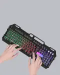Profesyonel Oyuncu Klavye Mouse Seti – RGB Işıklı, Türkçe Q, DPI Ayarlı, Dayanıklı Gövde-3