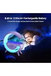 Kablosuz Telefon Şarj Bluetooth Hoparlör Istasyonu Ses Rgb Atmosfer Gece Işık Bt-2301-2