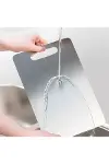 Paslanmaz Çelik Kesme Tahtası 24X15 cm Mutfak Sebze Et Kesme Tahtası Doğrama Tahtası Mutfak Aksesuar-1