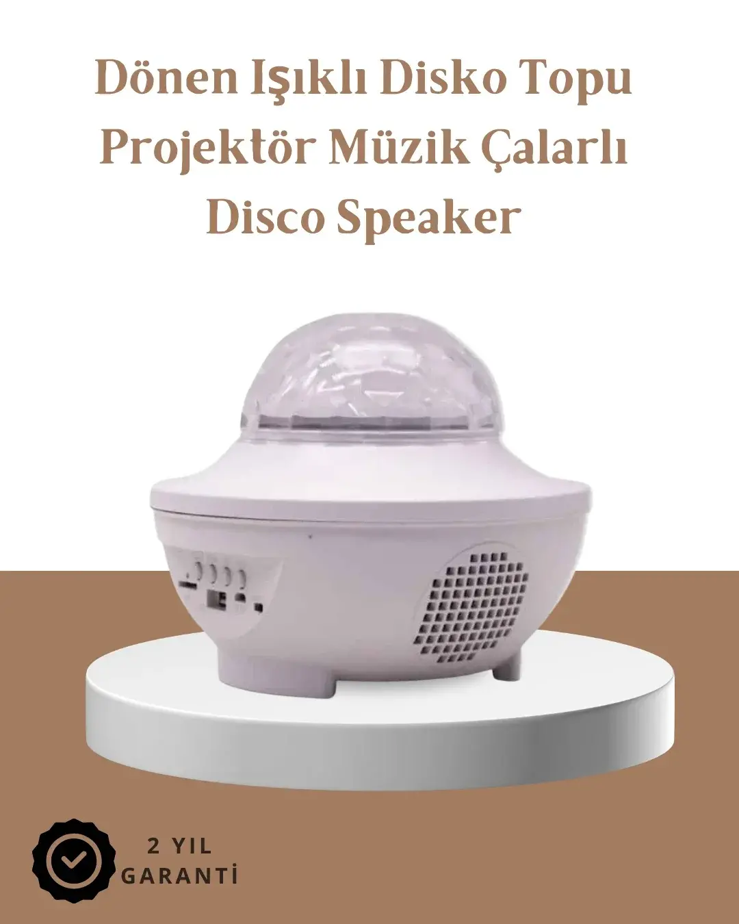 Müzik Ritimli Işık Değişi & Dönen Dalga Efekti – Galaxy Projektör