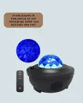 Müzik Ritimli Işık Değişi & Dönen Dalga Efekti – Galaxy Projektör-3