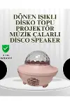 Sesle Etkileşimli Yıldız Projektörlü Gece Lambası – Bluetooth Hoparlörlü, USB Girişli, Dönen Okyanus-1