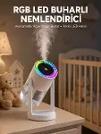 Ultrasonik Hava Nemlendirici Renkli Işık ve Manuel Püskürtme Ayarı Yeni Nesil-1