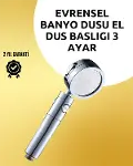 Masaj ve Yağmur Modlu Çok İşlevli Paslanmaz Çelik Duş Başlığı-1