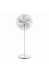 Beyaz 5 Pervane - 18 Inc Ev - Ofis Kompakt - Sessiz - Üç Kademe 140CM Yükseklik Ayaklı Vantilatör SF-2