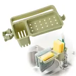 Musluğa Takılan Sünger Havlu Askılı Sabun Hazneli mutfak Banyo Lavabo Düzenleyici Organizer-1