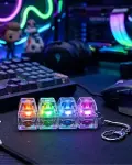 Mekanik Klavye Anahtarlık Işıklı Stres Giderici Klik Tuş Oyuncağı Renkli Fidget-1